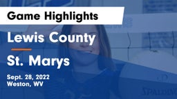 Lewis County  vs St. Marys Game Highlights - Sept. 28, 2022