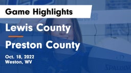 Lewis County  vs Preston County Game Highlights - Oct. 18, 2022