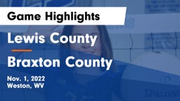 Lewis County  vs Braxton County  Game Highlights - Nov. 1, 2022