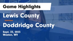 Lewis County  vs Doddridge County Game Highlights - Sept. 23, 2023