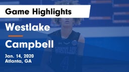 Westlake  vs Campbell  Game Highlights - Jan. 14, 2020