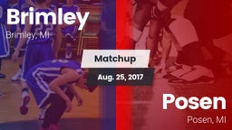 Matchup: Brimley vs. Posen  2017