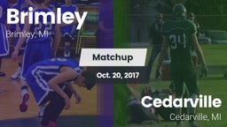 Matchup: Brimley vs. Cedarville  2017