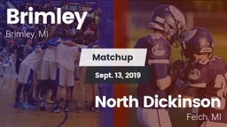 Matchup: Brimley vs. North Dickinson  2019