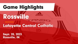 Rossville  vs Lafayette Central Catholic  Game Highlights - Sept. 20, 2023