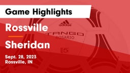Rossville  vs Sheridan Game Highlights - Sept. 28, 2023