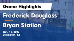 Frederick Douglass vs Bryan Station  Game Highlights - Oct. 11, 2022