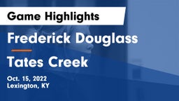Frederick Douglass vs Tates Creek Game Highlights - Oct. 15, 2022