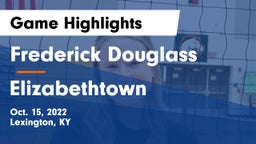 Frederick Douglass vs Elizabethtown  Game Highlights - Oct. 15, 2022