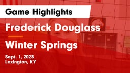 Frederick Douglass vs Winter Springs Game Highlights - Sept. 1, 2023