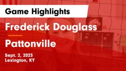 Frederick Douglass vs Pattonville  Game Highlights - Sept. 2, 2023