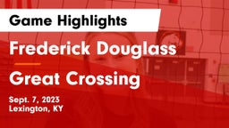 Frederick Douglass vs Great Crossing Game Highlights - Sept. 7, 2023