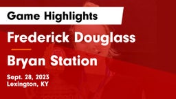 Frederick Douglass vs Bryan Station  Game Highlights - Sept. 28, 2023