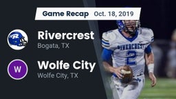 Recap: Rivercrest  vs. Wolfe City  2019