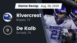 Recap: Rivercrest  vs. De Kalb  2020