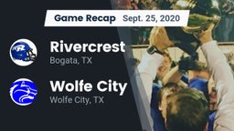 Recap: Rivercrest  vs. Wolfe City  2020