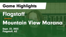Flagstaff  vs Mountain View Marana Game Highlights - Sept. 22, 2023