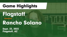 Flagstaff  vs Rancho Solano  Game Highlights - Sept. 23, 2023