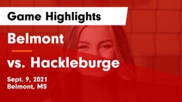 Belmont  vs vs. Hackleburge  Game Highlights - Sept. 9, 2021