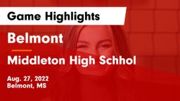 Belmont  vs Middleton High Schhol  Game Highlights - Aug. 27, 2022