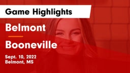 Belmont  vs Booneville Game Highlights - Sept. 10, 2022