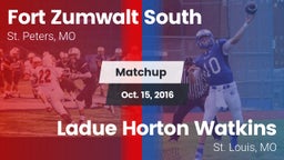 Matchup: Fort Zumwalt South vs. Ladue Horton Watkins  2016