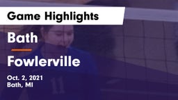 Bath  vs Fowlerville Game Highlights - Oct. 2, 2021