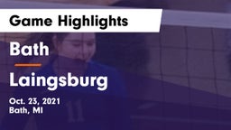 Bath  vs Laingsburg Game Highlights - Oct. 23, 2021