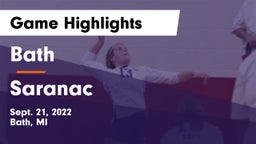 Bath  vs Saranac Game Highlights - Sept. 21, 2022