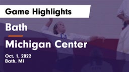 Bath  vs Michigan Center Game Highlights - Oct. 1, 2022