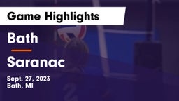 Bath  vs Saranac  Game Highlights - Sept. 27, 2023