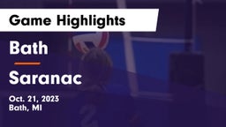 Bath  vs Saranac  Game Highlights - Oct. 21, 2023