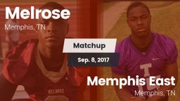 Matchup: Melrose vs. Memphis East  2017