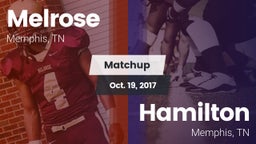 Matchup: Melrose vs. Hamilton  2017