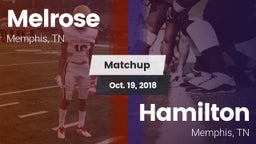 Matchup: Melrose vs. Hamilton  2018