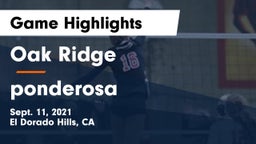 Oak Ridge  vs ponderosa Game Highlights - Sept. 11, 2021