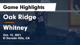 Oak Ridge  vs Whitney  Game Highlights - Oct. 13, 2021