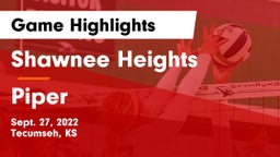 Shawnee Heights  vs Piper  Game Highlights - Sept. 27, 2022