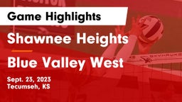 Shawnee Heights  vs Blue Valley West  Game Highlights - Sept. 23, 2023