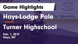 Hays-Lodge Pole  vs Turner Highschool Game Highlights - Feb. 1, 2019