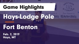 Hays-Lodge Pole  vs Fort Benton  Game Highlights - Feb. 2, 2019