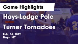 Hays-Lodge Pole  vs Turner Tornadoes Game Highlights - Feb. 14, 2019