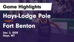Hays-Lodge Pole  vs Fort Benton  Game Highlights - Jan. 3, 2020