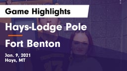 Hays-Lodge Pole  vs Fort Benton  Game Highlights - Jan. 9, 2021