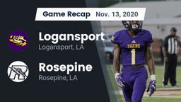 Recap: Logansport  vs. Rosepine  2020