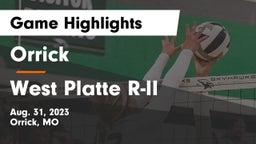 Orrick  vs West Platte R-II  Game Highlights - Aug. 31, 2023