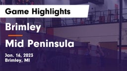 Brimley  vs Mid Peninsula Game Highlights - Jan. 16, 2023