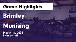 Brimley  vs Munising  Game Highlights - March 11, 2024