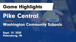 Pike Central  vs Washington Community Schools Game Highlights - Sept. 19, 2020