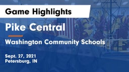 Pike Central  vs Washington Community Schools Game Highlights - Sept. 27, 2021